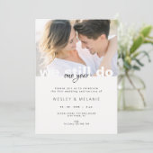 Invitation 1st Wedding Anniversary - We Still Do Photo (Debout devant)