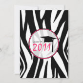 Invitation 2011 d'obtention du diplôme de mode (Dos)