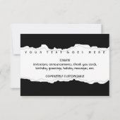 Invitation 2014 (déchirure de page) (Dos)