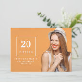 Invitation 2015 chic d'obtention du diplôme de (Debout devant)