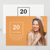 Invitation 2015 chic d'obtention du diplôme de (Devant / Derrière)