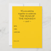 Invitation 2016 année du singe (bowtie) (Dos)