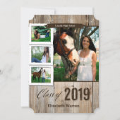 Invitation 2019 rustique et faire-part d'obtention (Devant)