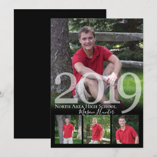 Invitation 2019 Senior Memories Quad Photo Graduation