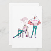 Invitation 2020 vs 2021 drôle (Devant / Derrière)