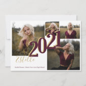 Invitation 2021 - Collage de couleurs option (Devant)