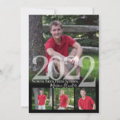 Invitation 2022 Senior Memories Quad Photo Graduation (Devant)