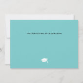 Invitation 2023 Aqua White Photo Graduation Party (Dos)