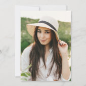 Invitation 2023 Boho Graduation Party Floral Palms Photo (Dos)