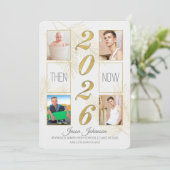 Invitation 2023 Graduation Then and Now 4 Photo (Debout devant)