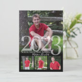 Invitation 2023 Senior Memories Quad Photo Graduation (Debout devant)