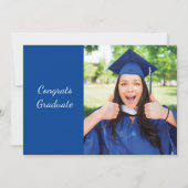 Invitation 2024 Graduate Photo Blue Graduation Party (Dos)