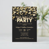 Invitation 2024 NOUVEL AN'S EVE PARTY Gold Parties scintillan (Debout devant)