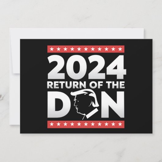 Invitation 2024 Retour Du Don Trump 45 47 Président Des États (Devant)