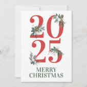 Invitation 2025 Christmas Photo Card (Devant)