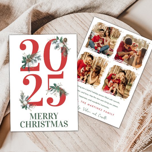 Invitation 2025 Christmas Photo Card
