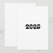 Invitation 2025 Classe d'études supérieures de l'école 2025 (Devant / Derrière)