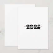 Invitation 2025 Classe d'études supérieures de l'école 2025 (Devant / Derrière)