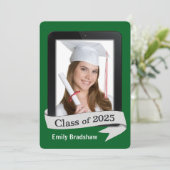 Invitation 2025 Début Graduation Comprimé Électronique (Debout devant)