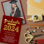 Invitation 2025 Graduate Sketch 3 Photo Moderne Grad Party