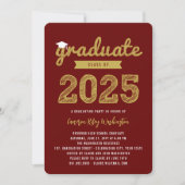 Invitation 2025 Graduate Sketch 3 Photo Moderne Grad Party (Devant)