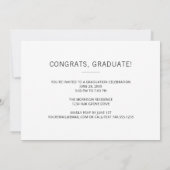 Invitation 2025 Modern Script Simple 1-Photo Graduation Party (Dos)