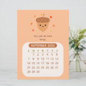 Invitation 2025 Septembre Calendrier Motivationnel Mensuel (Debout devant)