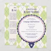 Invitation 2026 Candidat politique Golf Scramble Collecte de  (Devant / Derrière)