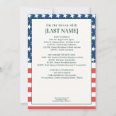 Invitation 2026 Candidat politique Golf Scramble Collecte de  (Dos)