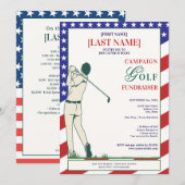 Invitation 2026 Candidat politique Golf Scramble Collecte de  (Devant / Derrière)