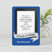 Invitation 2026 Graduation Electronic Tablet Party   (Debout devant)
