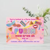 Invitation 2026 Happy Purim Festival (Debout devant)