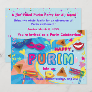 Invitation 2026 Joyeux Festival de Pourim