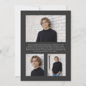 Invitation 2026 Modern Charcoal & Warm Gold Graduation (Dos)