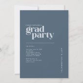 Invitation 2026 Modern Slate Blue Graduation Party (Dos)