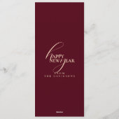 Invitation 2026 New Years Modern Festive Maroon Typography (Dos)