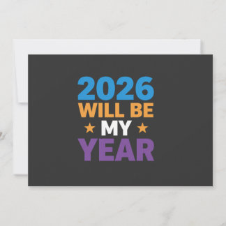 Invitation 2026 Sera Mon Année Inspirante Nouveaux Débuts