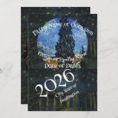 Invitation 2026 Vacation Trip Tour Road Dinner Wine Ship Date (Devant / Derrière)