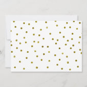 Invitation 20 Gold Balloons & Confetti 20e fête d'anniversair (Dos)