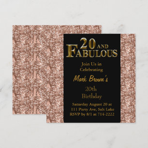 Invitation 20e anniversaire 