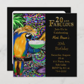 Invitation 20e anniversaire (Devant / Derrière)