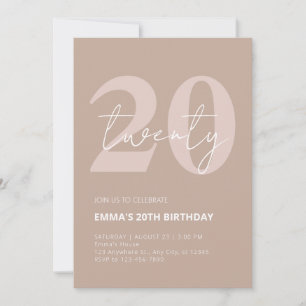 Invitation 20e anniversaire