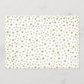 Invitation 20e anniversaire avec photo - Blanc Or (Dos)