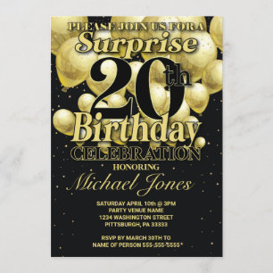 Invitation 20e anniversaire Ballons d'or