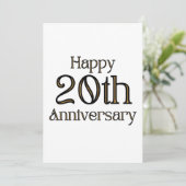 Invitation 20e Anniversaire de Mariage (Debout devant)