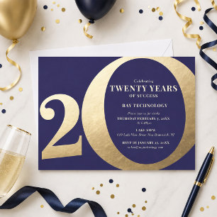 Invitation 20e Anniversaire d'Entreprise