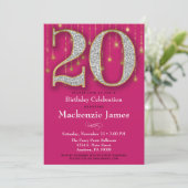 Invitation 20e anniversaire Diamants d'or rose Adu (Debout devant)