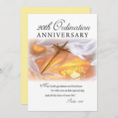 Invitation 20e anniversaire d'Ordination, Cross Ca (Devant / Derrière)