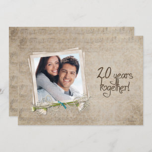 Invitation 20e anniversaire du Mariage