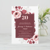 Invitation 20e anniversaire du mariage de la Bourgogne (Debout devant)